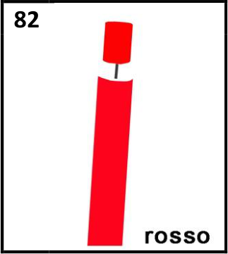 Segnale marittimo laterale rosso cilindrico per la navigazione nei porti e canali